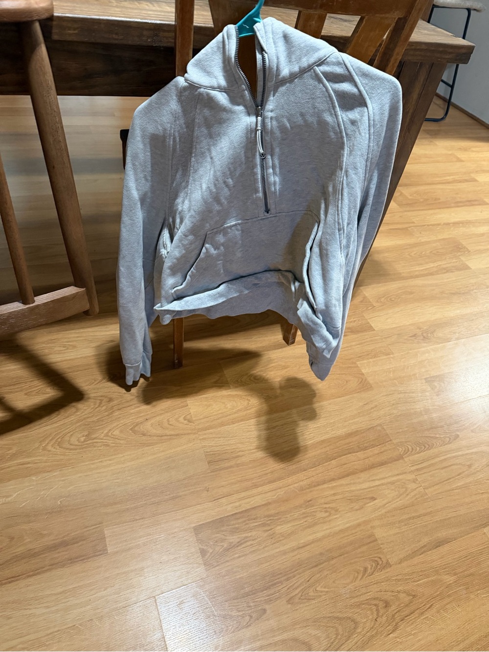 Grey Lululemon oversized half zip scuba